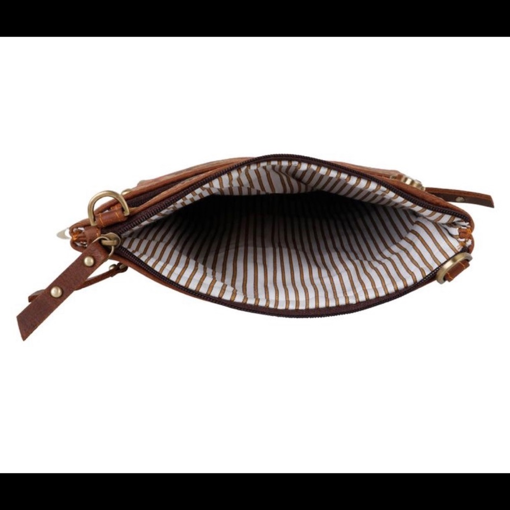 Upcycled Genuine Leather Crossbody - Picture 2 of 5